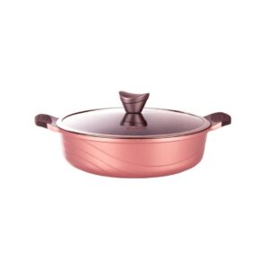 تابه دودسته سایز28 اوشن رنگ رزگلد